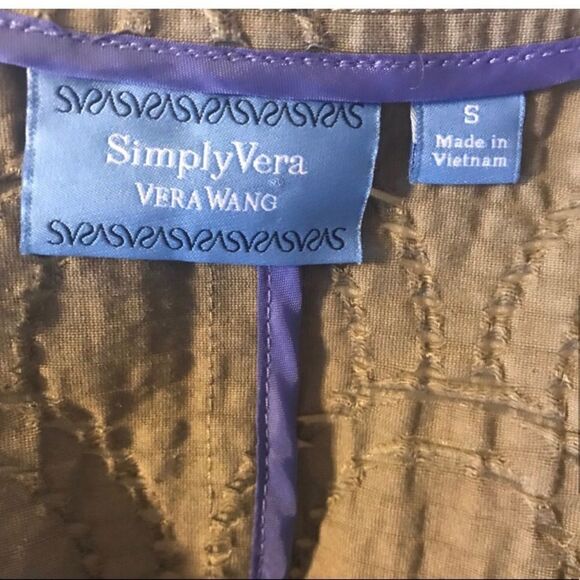 Simply Vera SMALL Taupe One Button Jacket - Picture 3 of 4